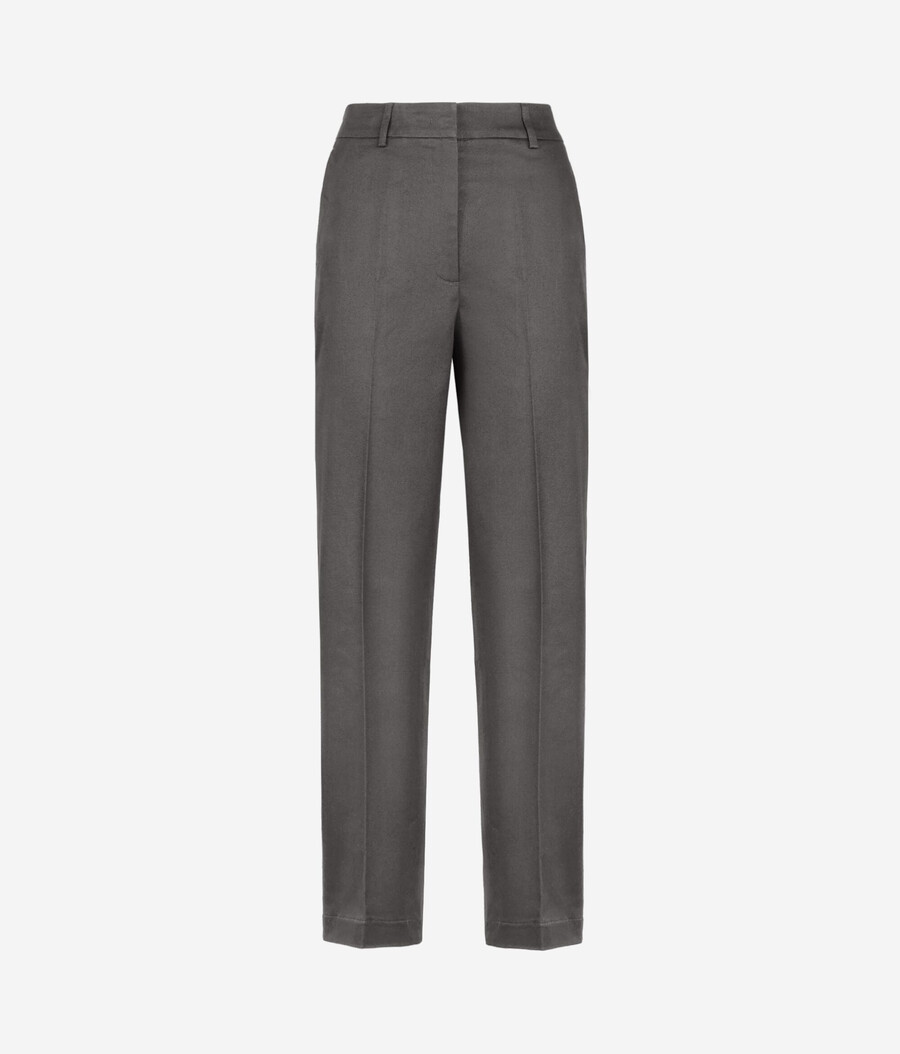 pantalones pitillo de algodón y cachemir