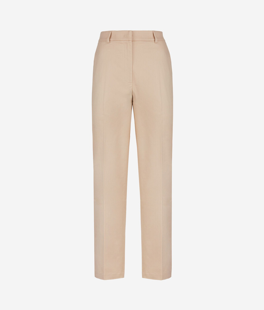pantalones pitillo de algodón y cachemir