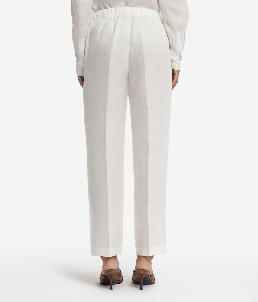 pantalones pitillo de lino