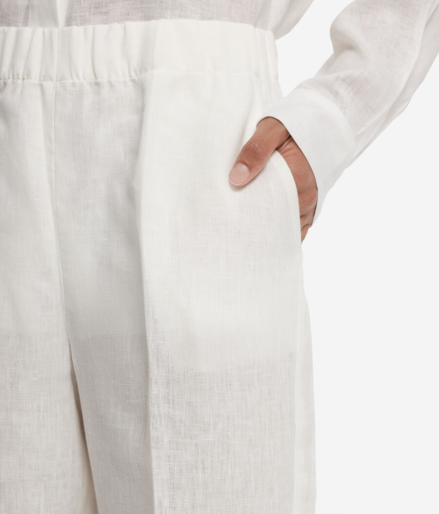 pantalones pitillo de lino