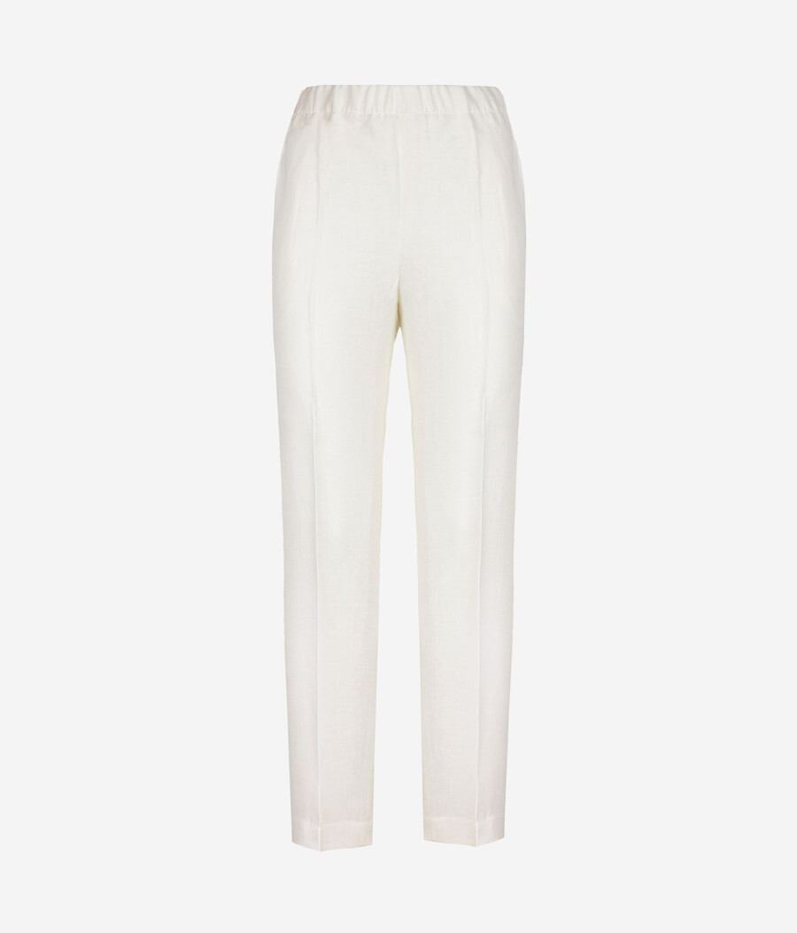 pantalones pitillo de lino