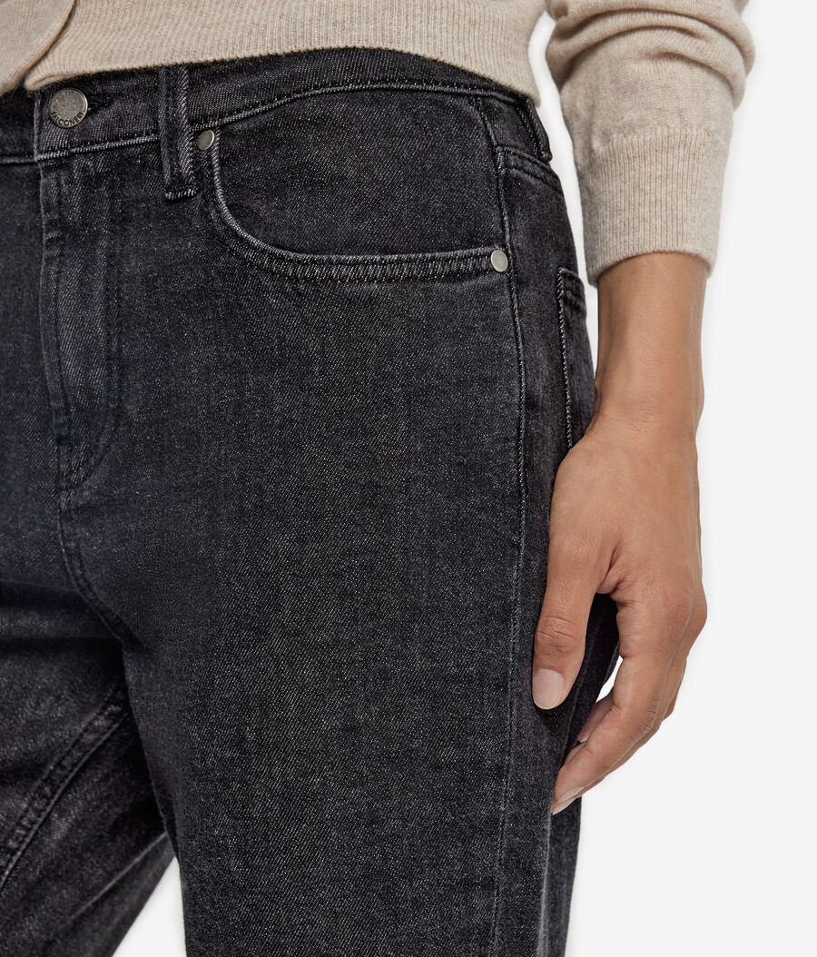 pantalones de cachemira y mezclilla
