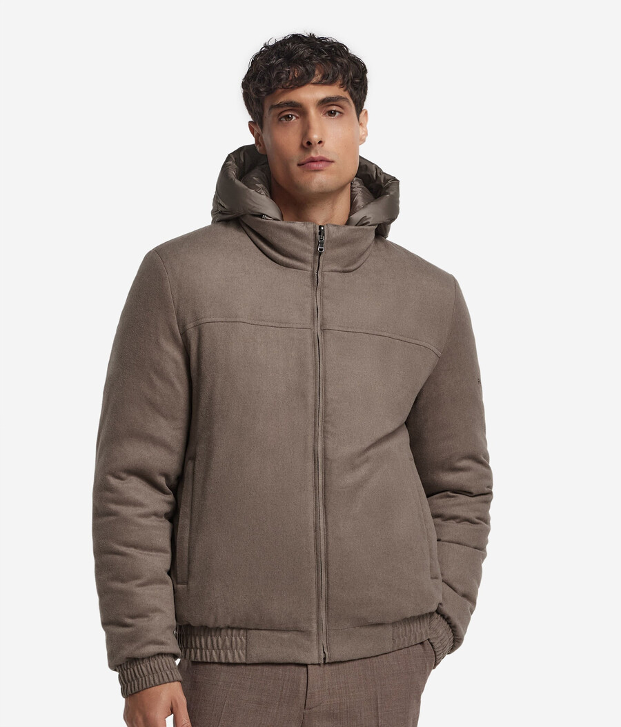 chaqueta reversible de seda y cachemira