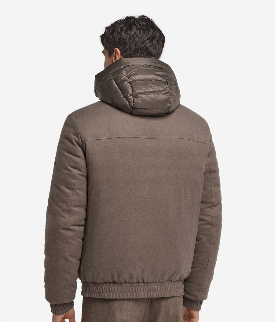chaqueta reversible de seda y cachemira