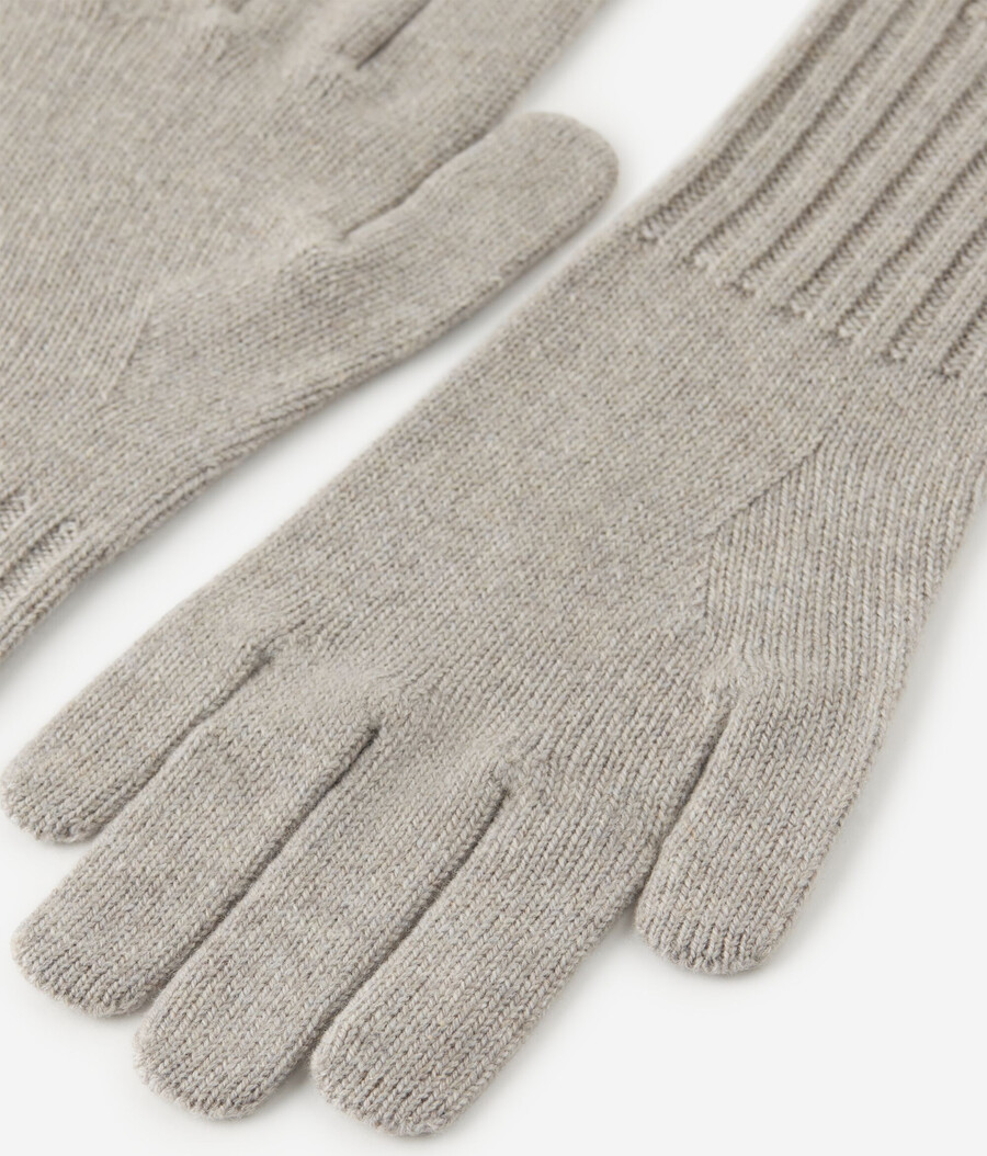 guantes de cachemira con diamantes de imitación