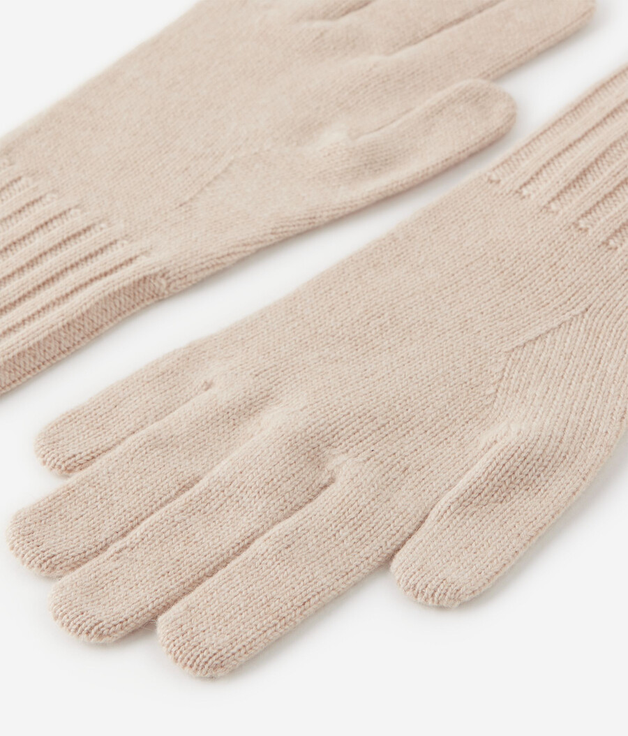 guantes de cachemira con diamantes de imitación