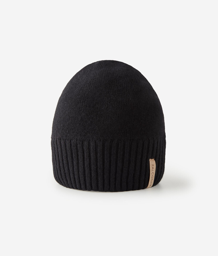 gorro de cachemira ultrasuave con doble canalé