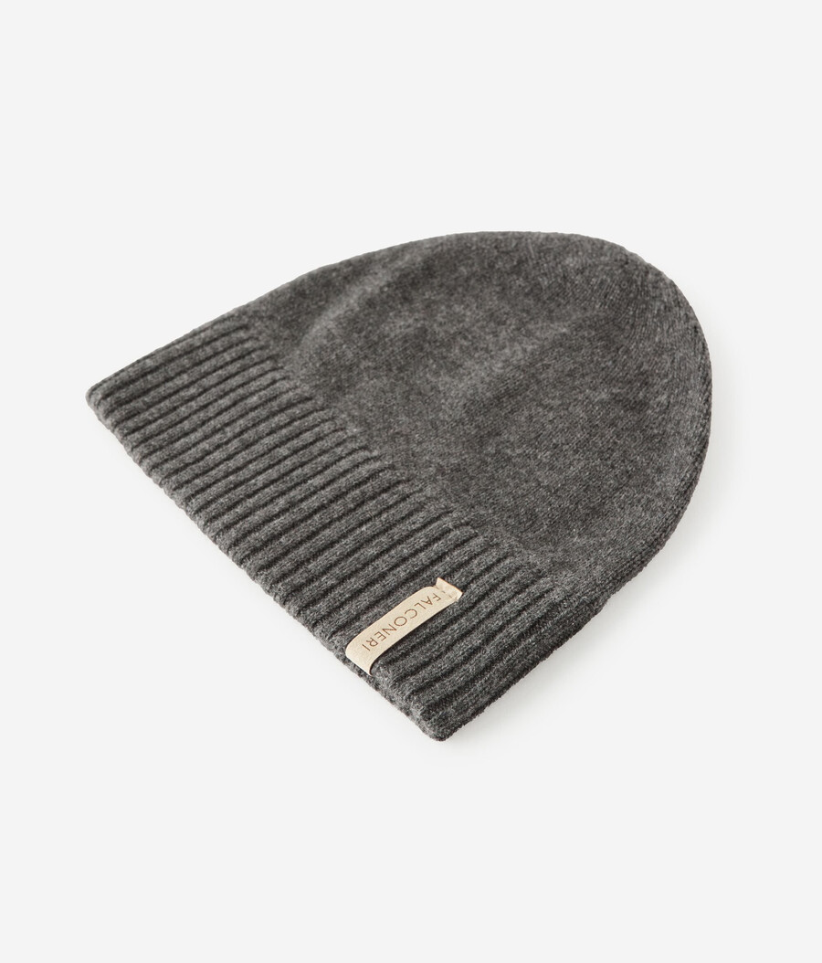 gorro de cachemira ultrasuave con doble canalé