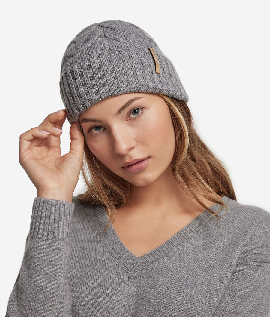 gorra con tejido de cachemira ultrasuave