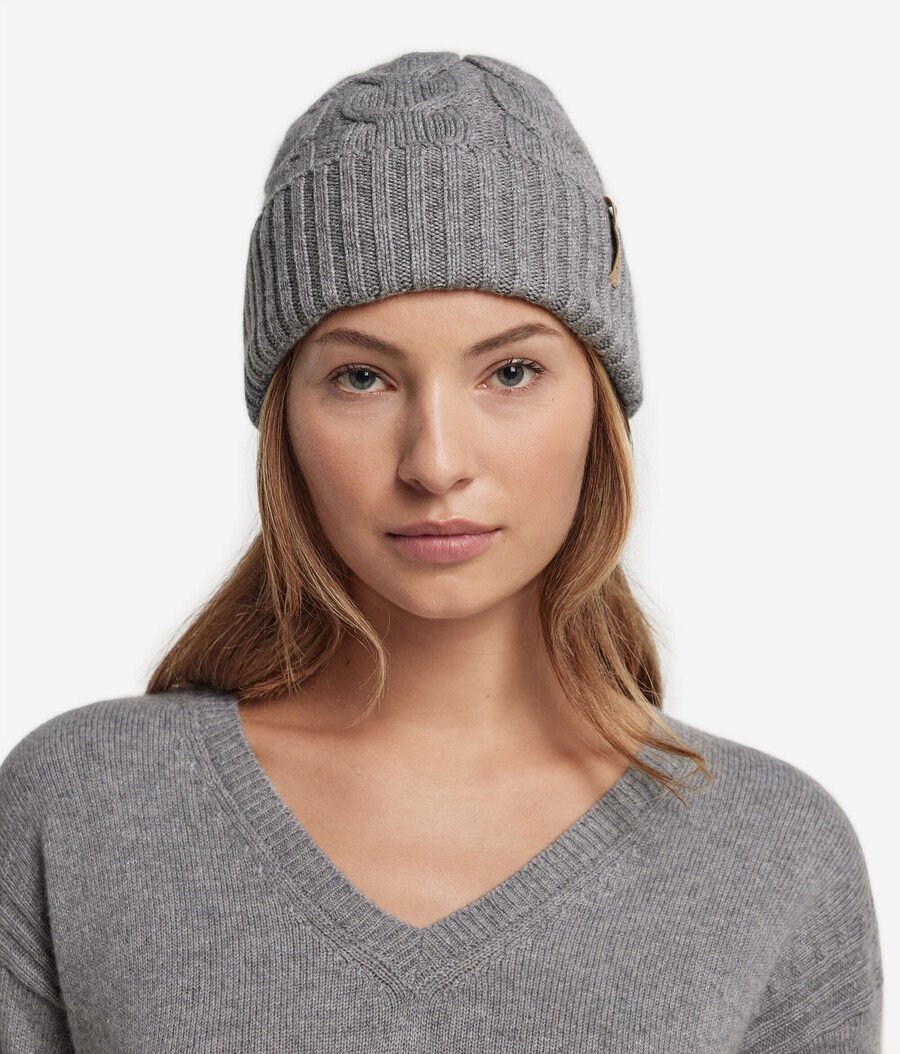 gorra con tejido de cachemira ultrasuave