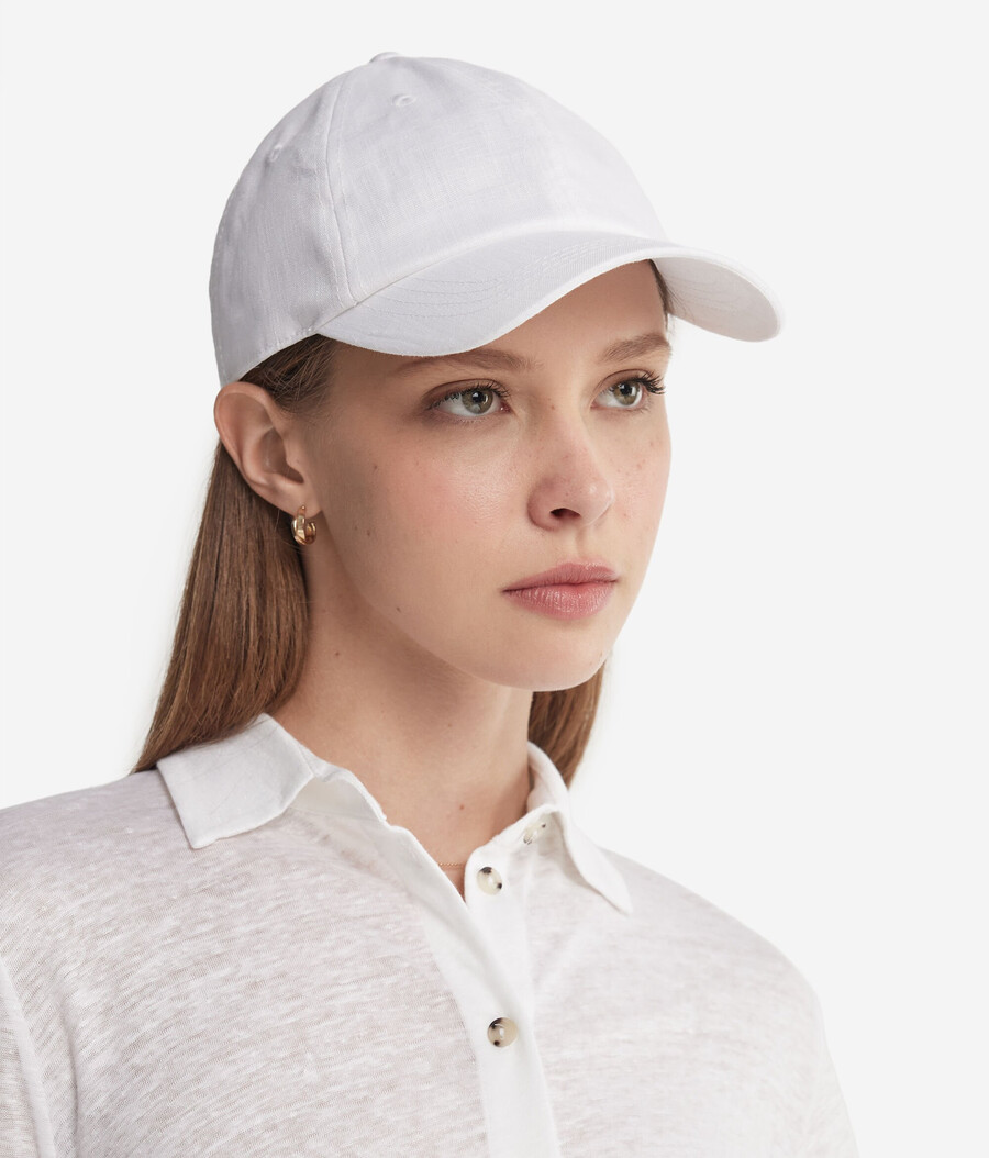 gorra de béisbol de lino puro