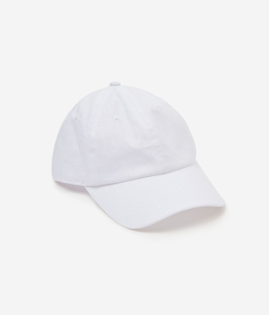 gorra de béisbol de lino puro