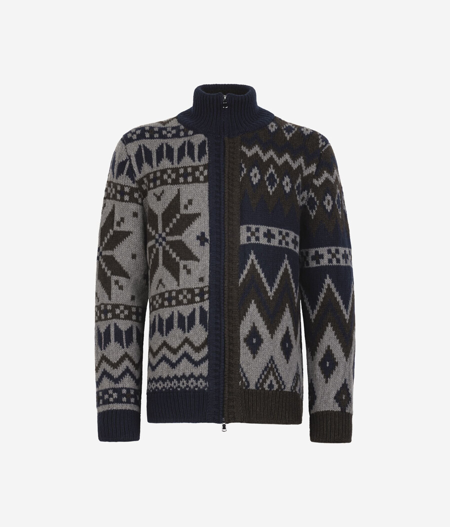 cárdigan de cachemira jacquard