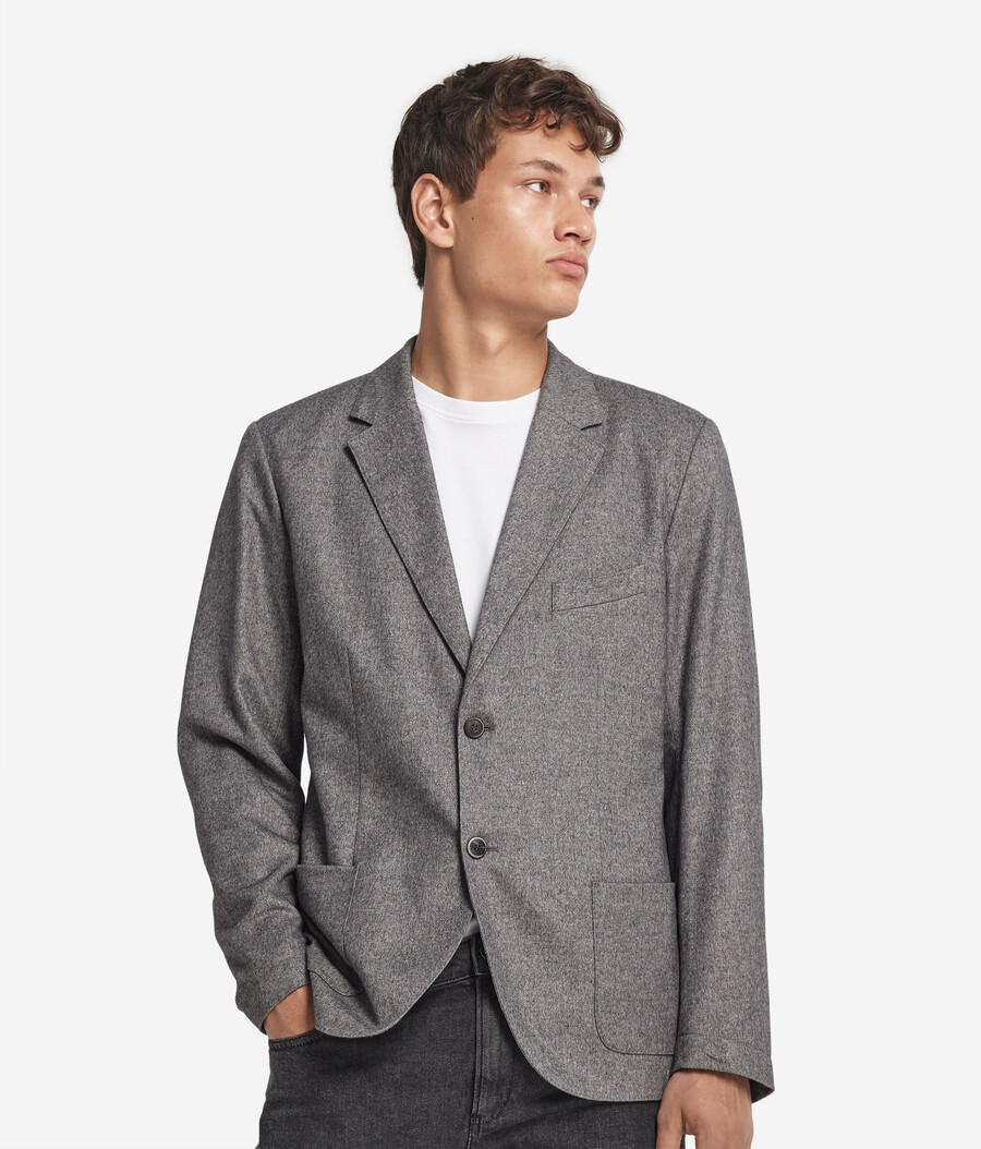 chaqueta de cachemira y seda