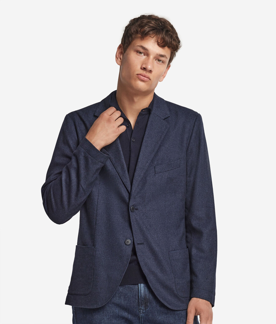 chaqueta de cachemira y seda