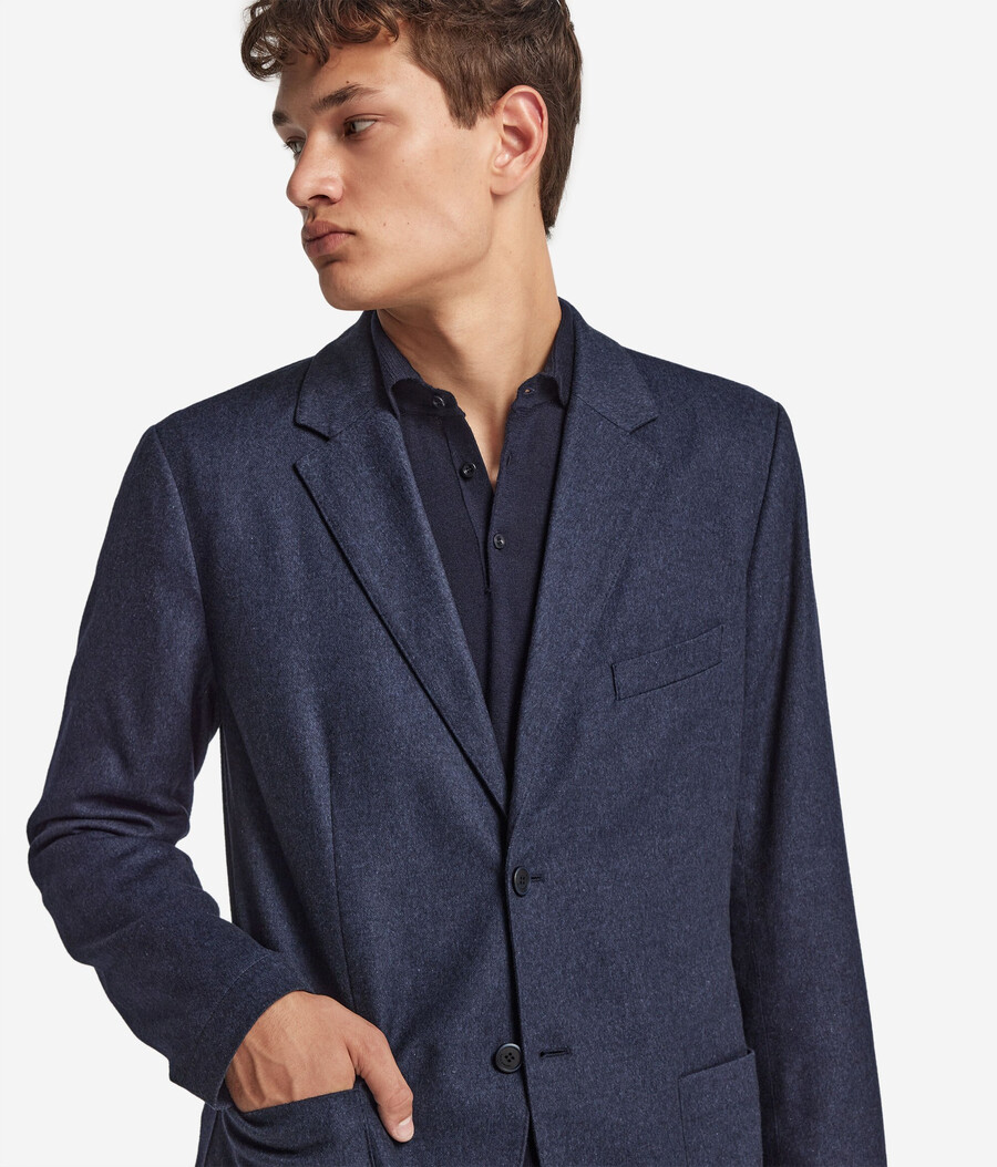 chaqueta de cachemira y seda