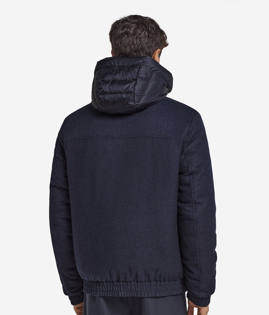 chaqueta reversible de seda y cachemira