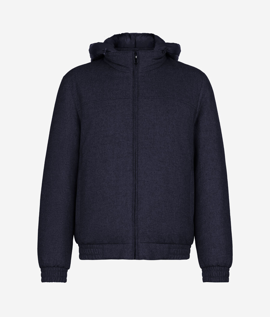 chaqueta reversible de seda y cachemira