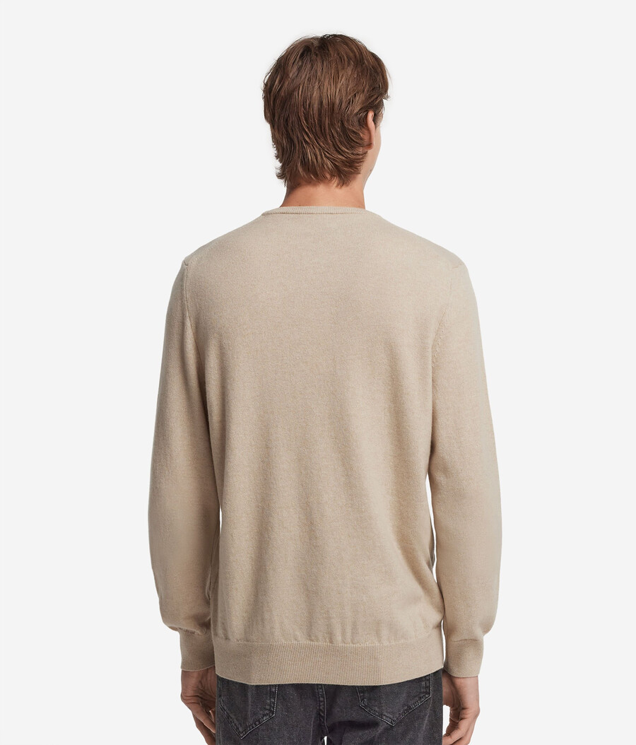 jersey de cuello redondo de cachemira ultrasuave