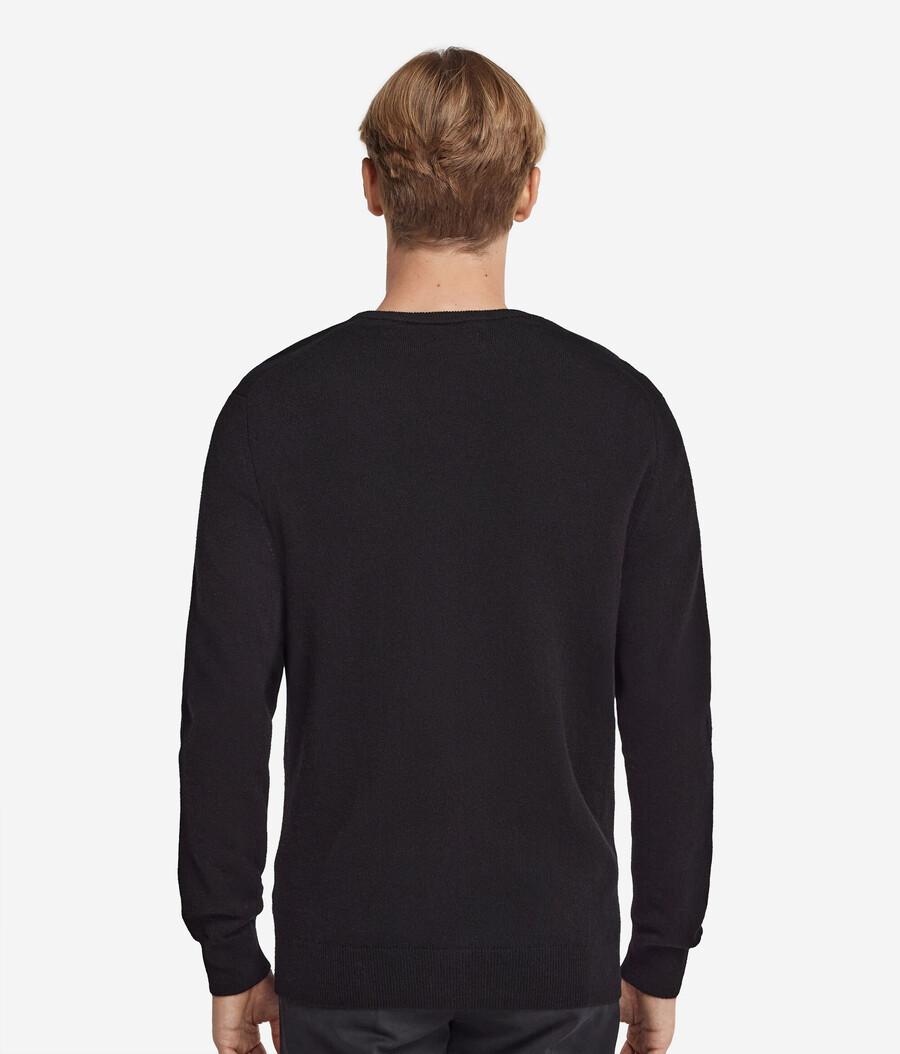 jersey de cachemira ultrasuave con cuello en v