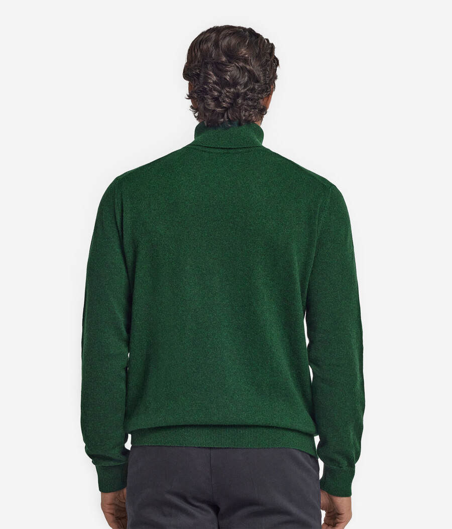 suéter de cuello alto de cachemira ultrasuave