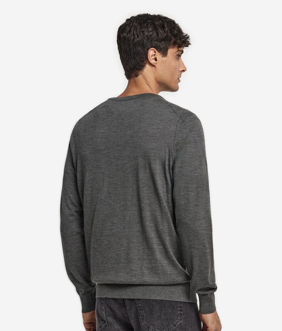 jersey de cachemira ultrafina con cuello redondo