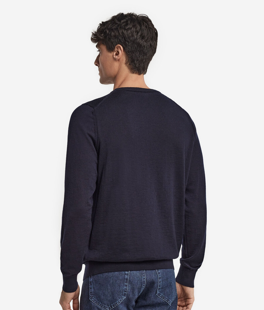 jersey de cachemira ultrafina con cuello redondo