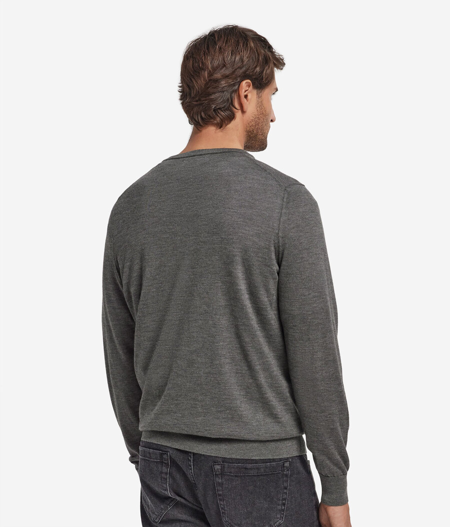 jersey de cachemira ultrafina con cuello en v