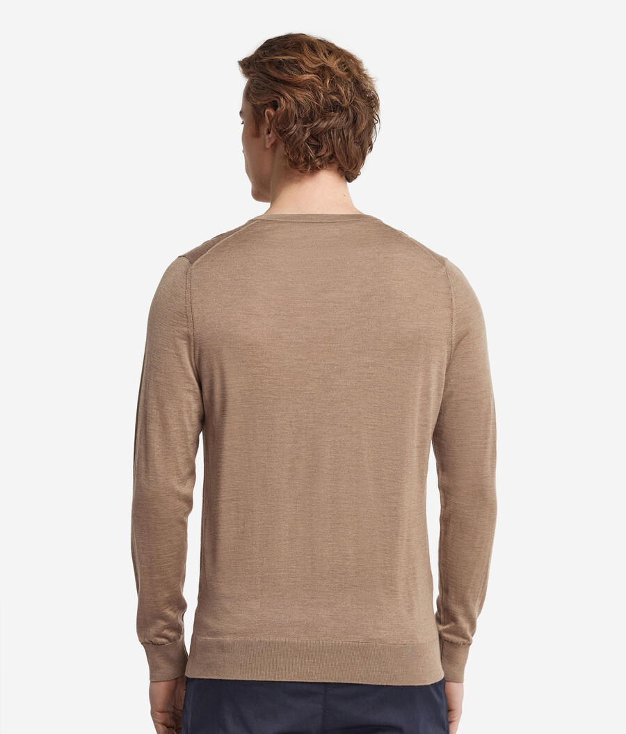 jersey de cachemira ultrafina con cuello en v