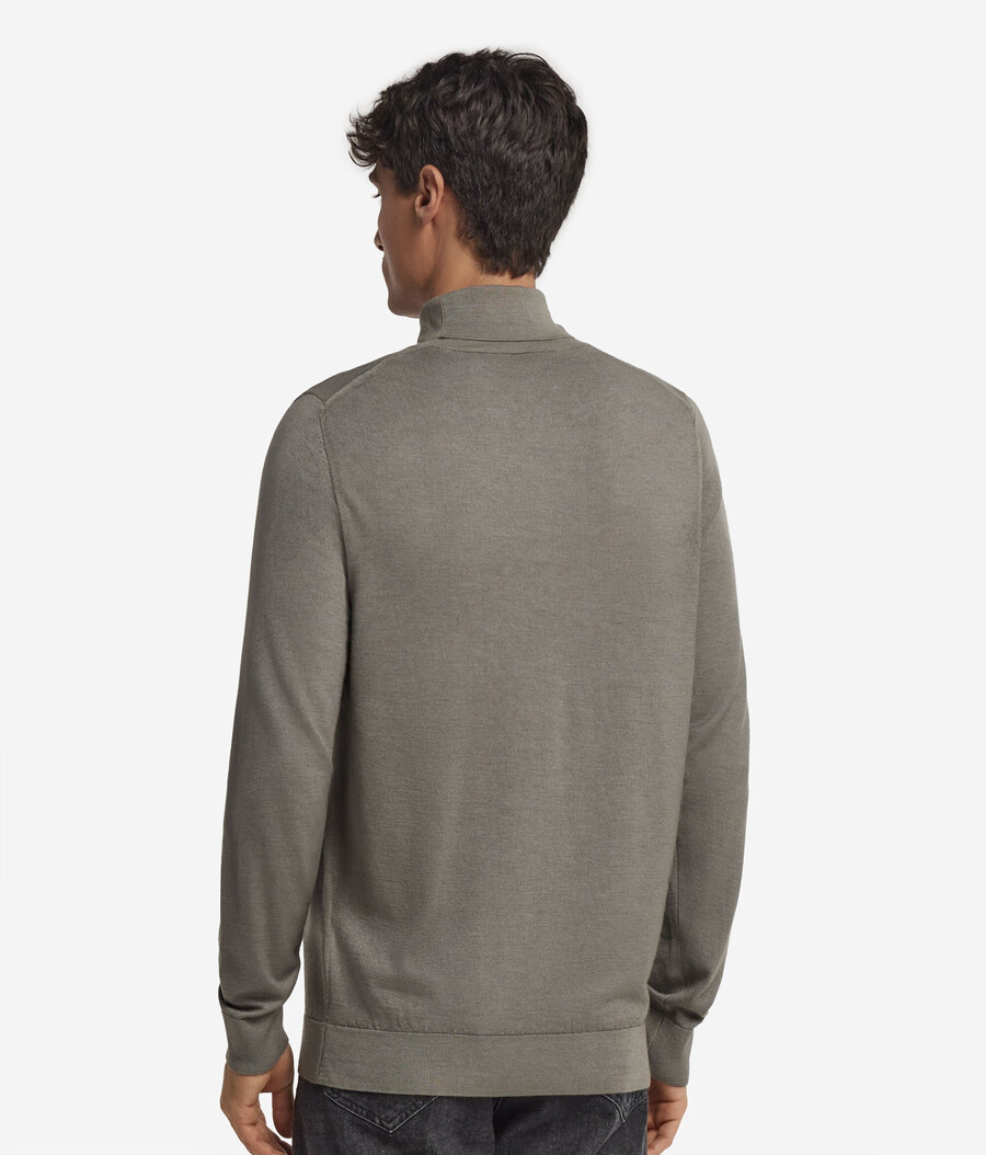jersey de cuello alto de cachemira ultrafina