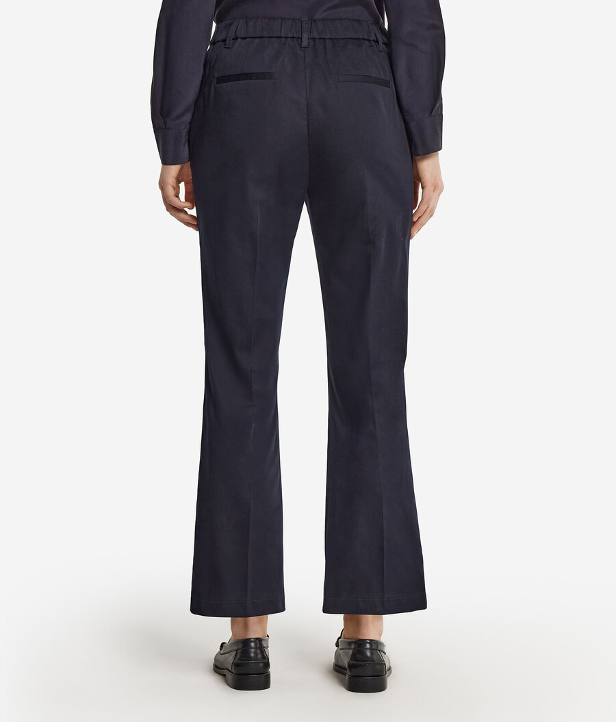 pantalones acampanados de algodón