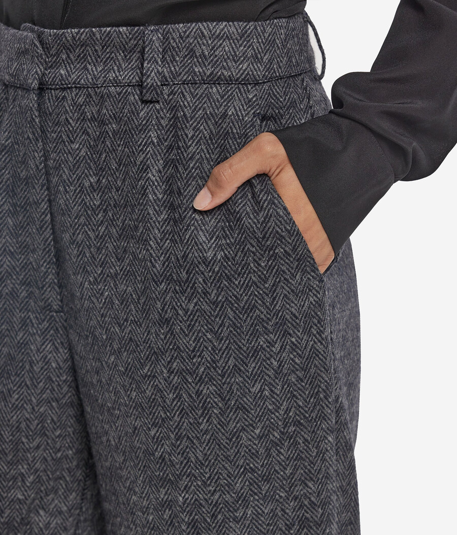 pantalones de lana de espiga