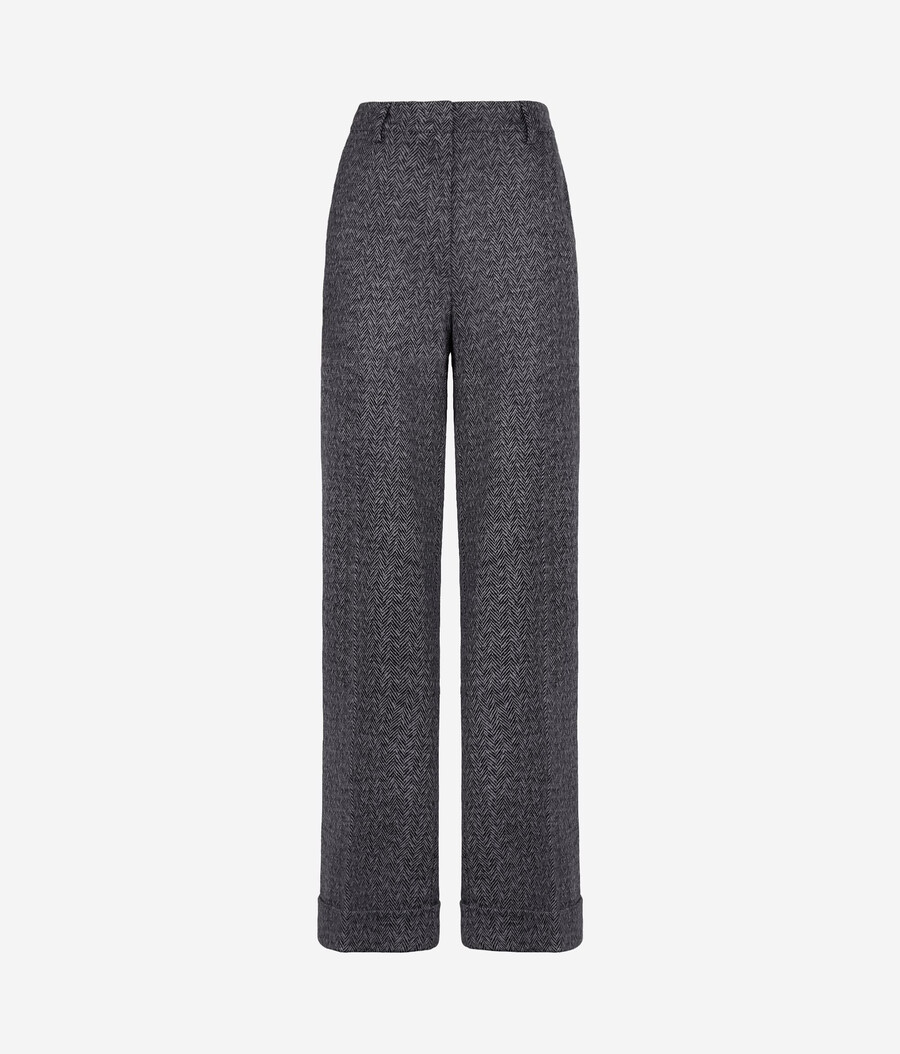 pantalones de lana de espiga