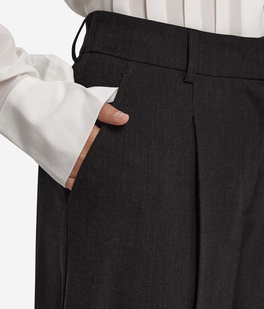 pantalones palazzo de lana