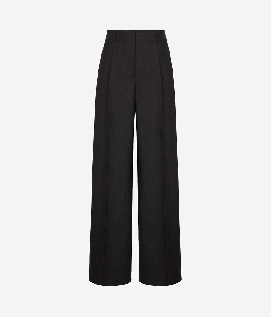 pantalones palazzo de lana