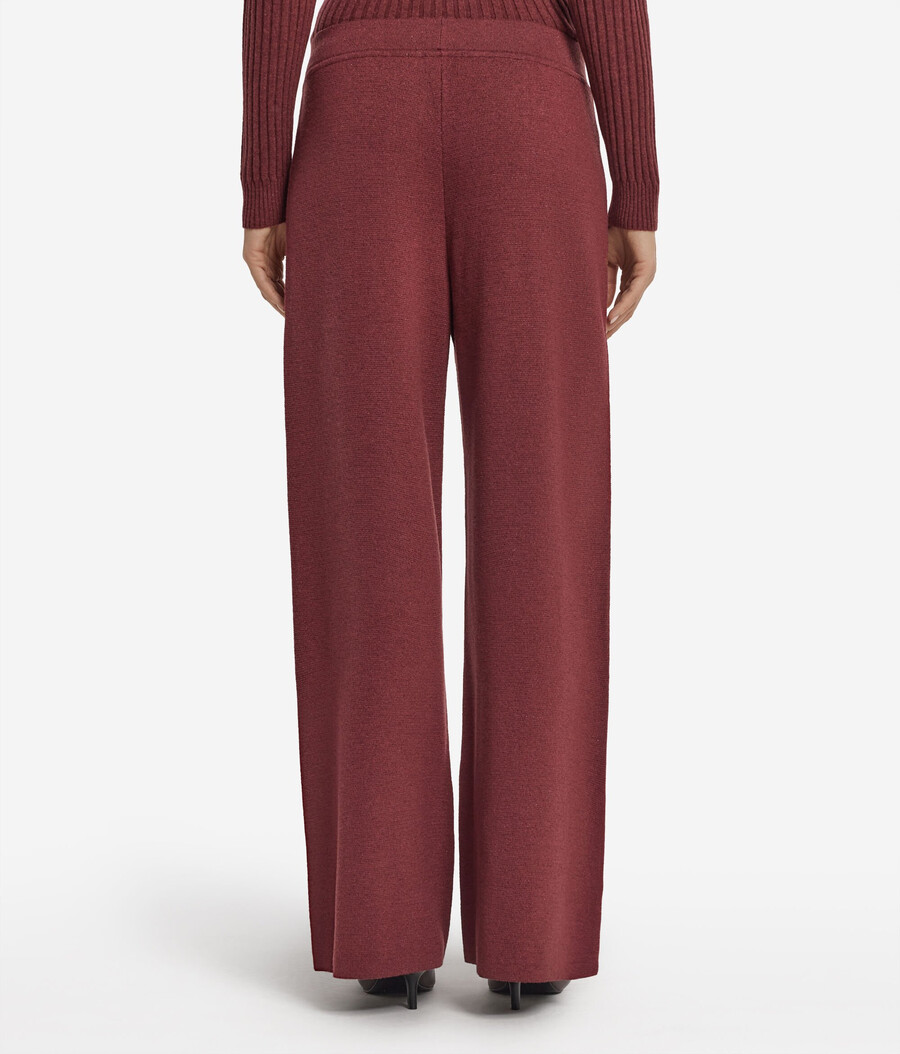 pantalones palazzo de lana lamé