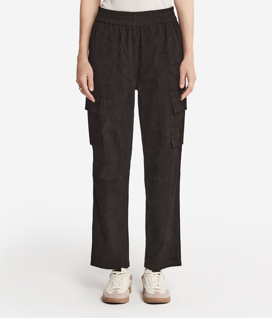pantalones cargo de ante