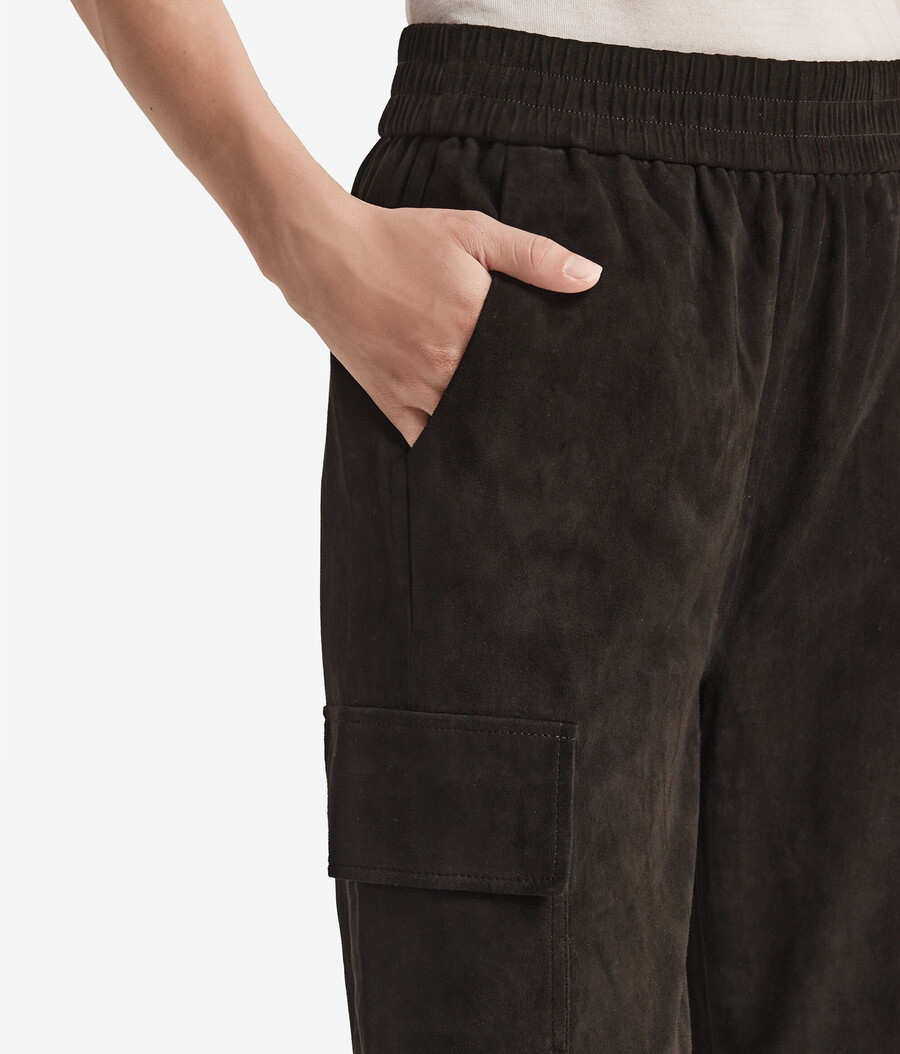 pantalones cargo de ante