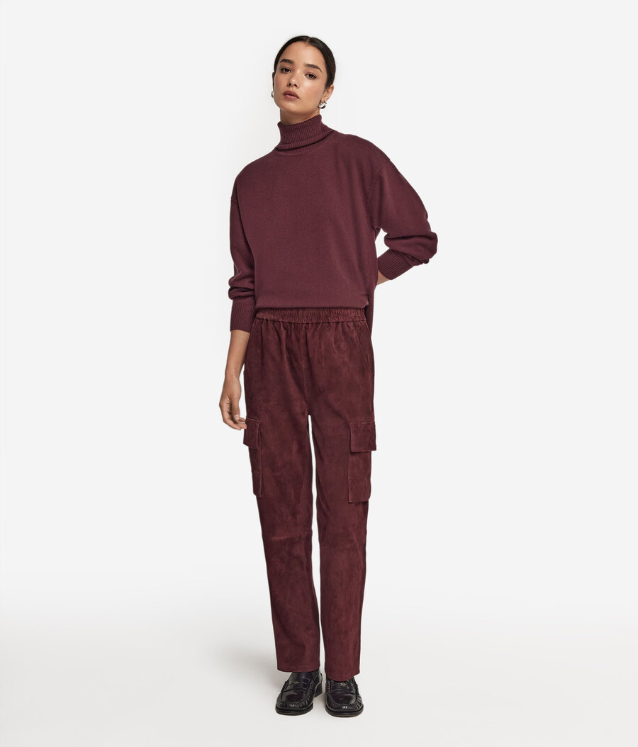 pantalones cargo de ante