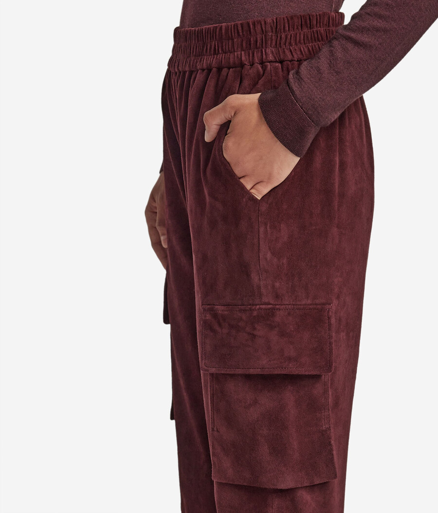 pantalones cargo de ante