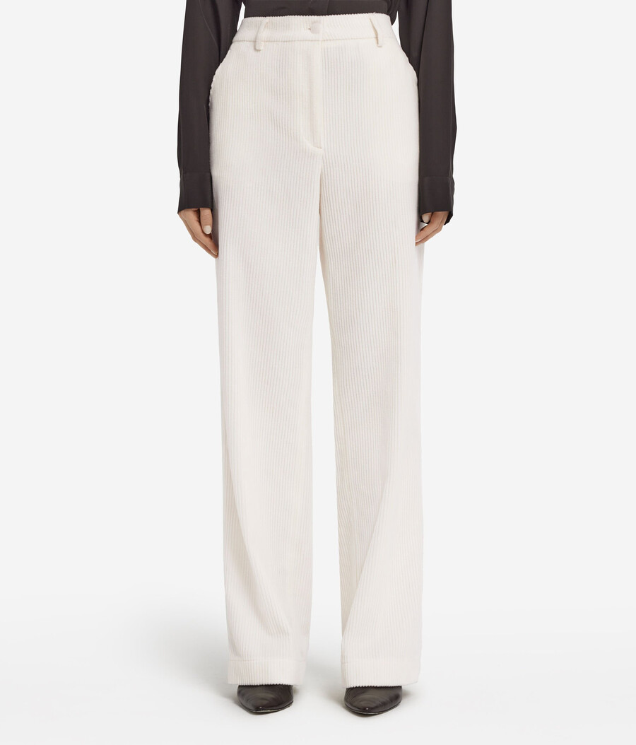 pantalones de terciopelo de lana y cachemira