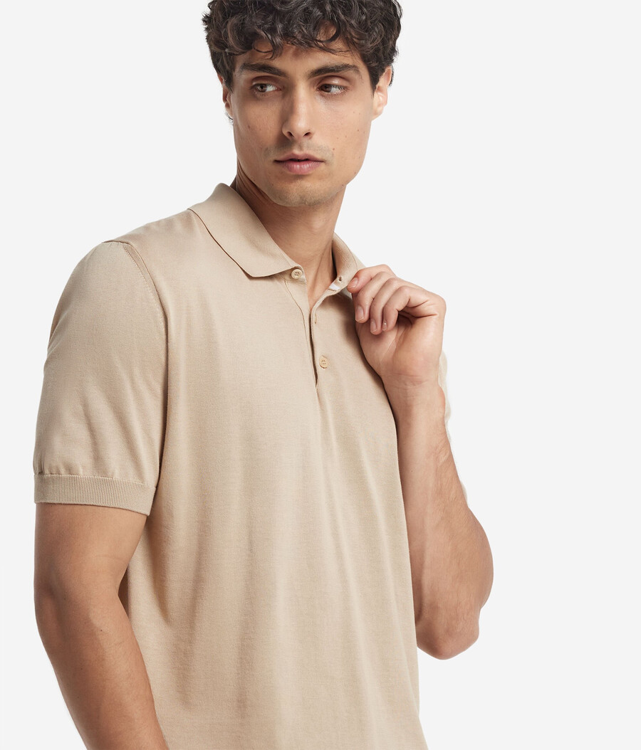 polo de algodón fresco de manga corta