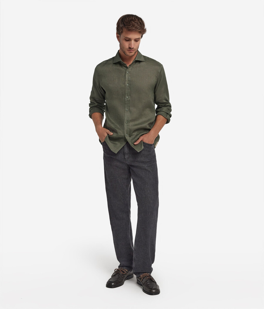 camisa de lino