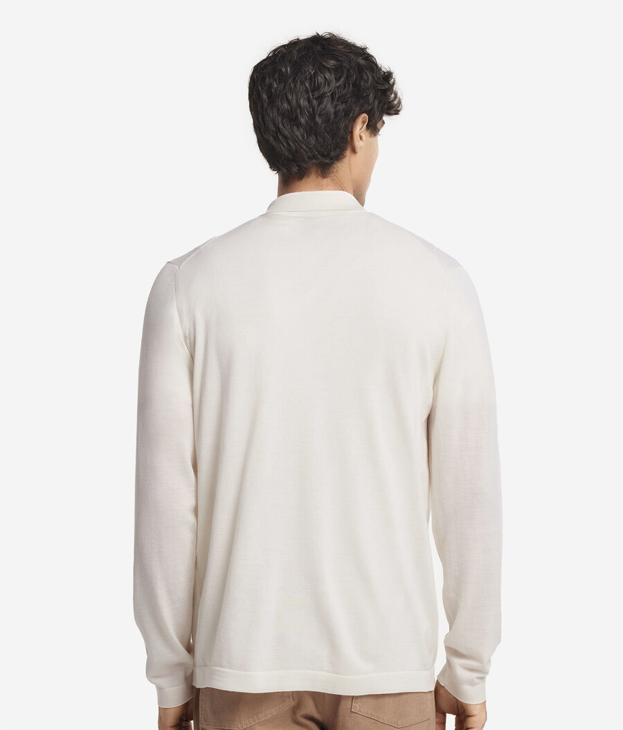 camisa de punto de cachemira ultrafina
