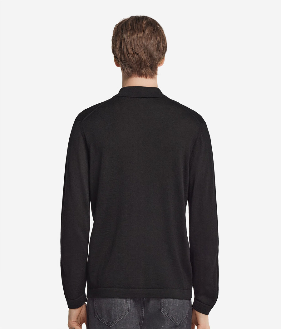 camisa de punto de cachemira ultrafina