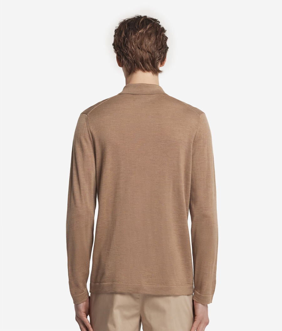 camisa de punto de cachemira ultrafina