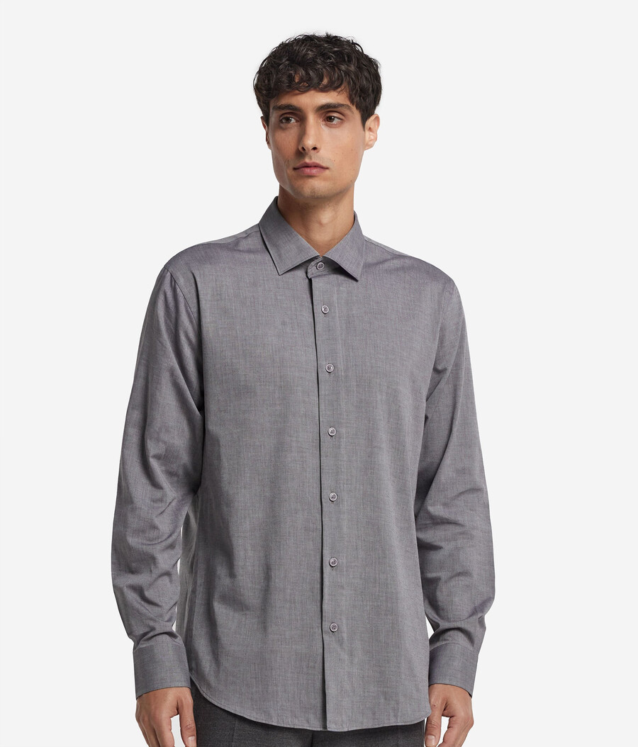camisa de algodón y cachemira