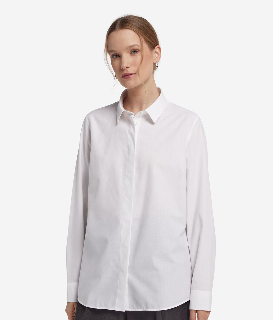 camisa de algodón y cachemira
