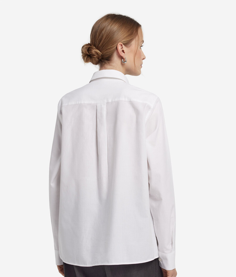 camisa de algodón y cachemira