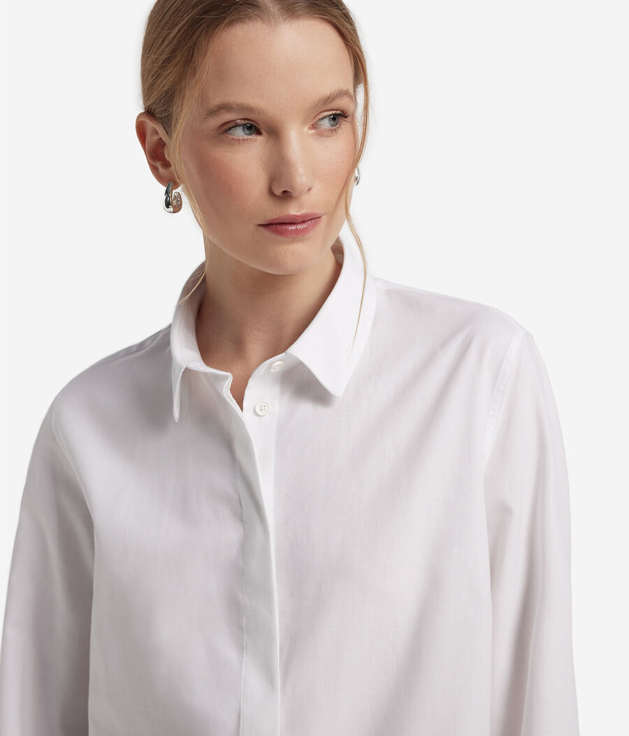 camisa de algodón y cachemira
